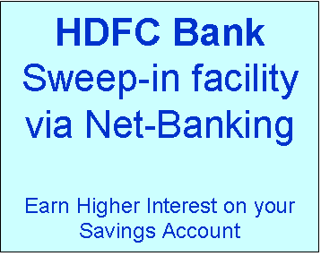 sweep bank transaction